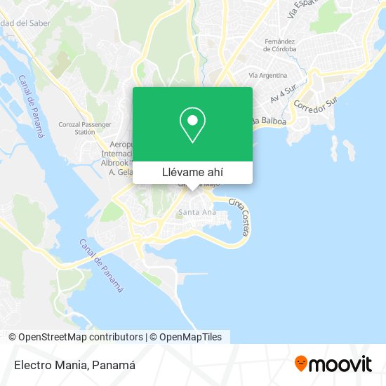 Mapa de Electro Mania