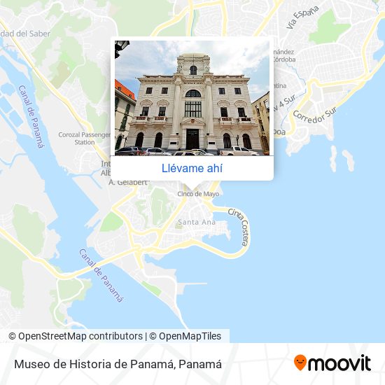 Mapa de Museo de Historia de Panamá