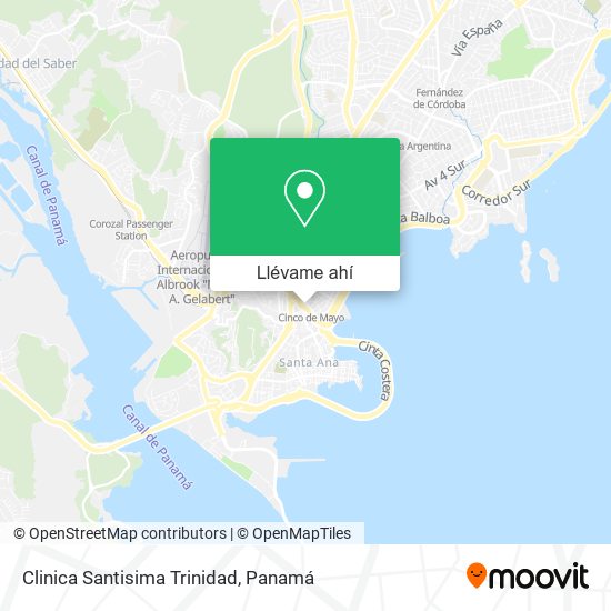 Mapa de Clinica Santisima Trinidad