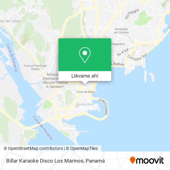 Mapa de Billar Karaoke Disco Los Marinos
