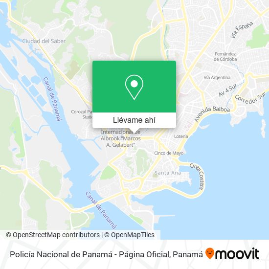 Mapa de Policía Nacional de Panamá - Página Oficial