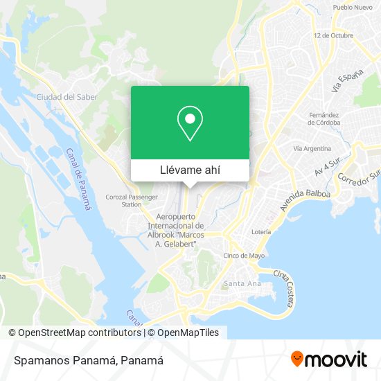 Mapa de Spamanos Panamá