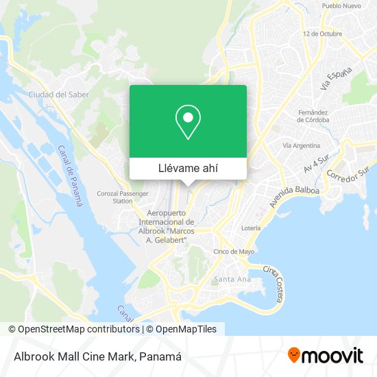 Mapa de Albrook Mall Cine Mark