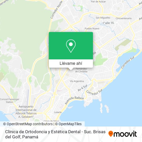 Mapa de Clínica de Ortodoncia y Estética Dental - Suc. Brisas del Golf