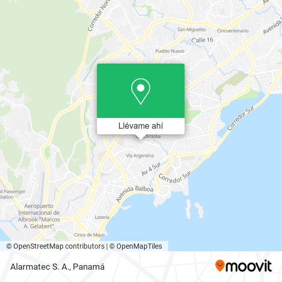 Mapa de Alarmatec S. A.