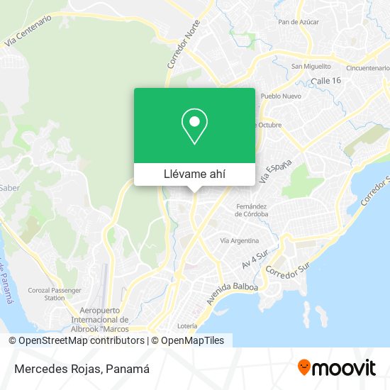 Mapa de Mercedes Rojas