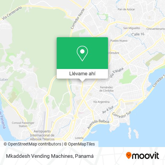 Mapa de Mkaddesh Vending Machines