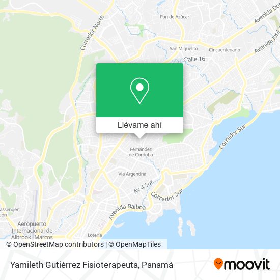 Mapa de Yamileth Gutiérrez Fisioterapeuta
