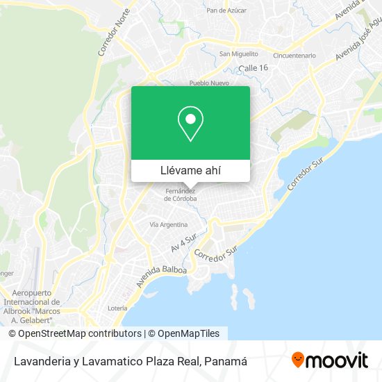 Mapa de Lavanderia y Lavamatico Plaza Real