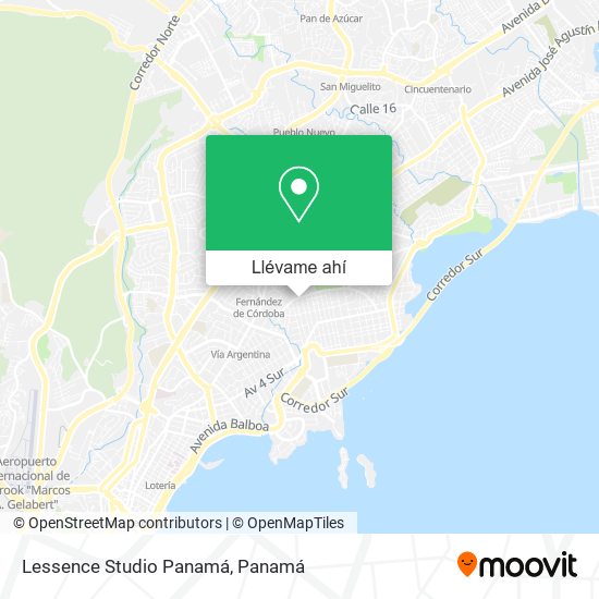 Mapa de Lessence Studio Panamá