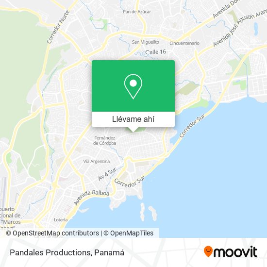 Mapa de Pandales Productions
