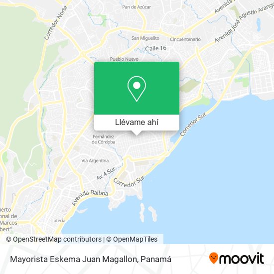 Mapa de Mayorista Eskema Juan Magallon