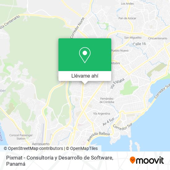 Mapa de Pixmat - Consultoría y Desarrollo de Software