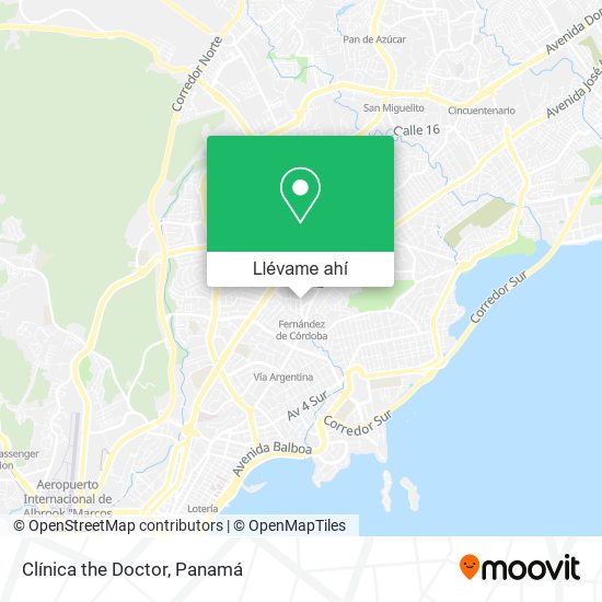 Mapa de Clínica the Doctor