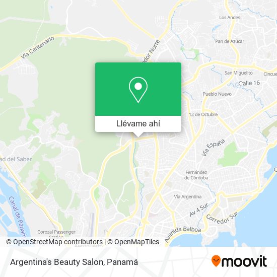 Mapa de Argentina's Beauty Salon