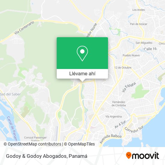Mapa de Godoy & Godoy Abogados