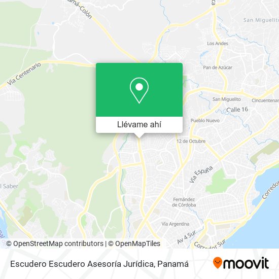 Mapa de Escudero Escudero Asesoría Jurídica