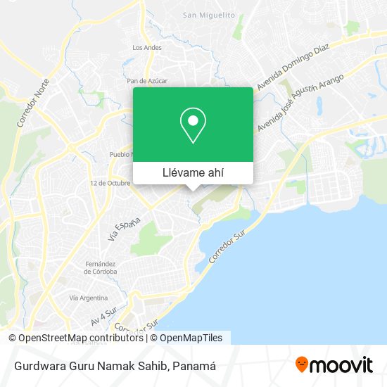 Mapa de Gurdwara Guru Namak Sahib