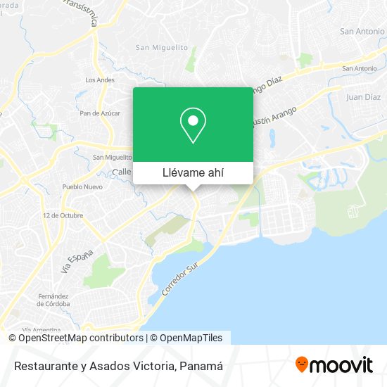 Mapa de Restaurante y Asados Victoria