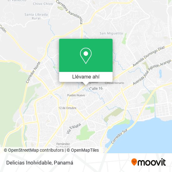 Mapa de Delicias Inolvidable