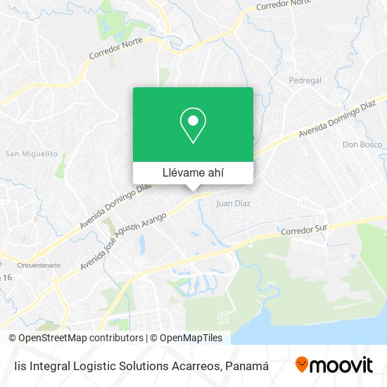 Mapa de Iis Integral Logistic Solutions Acarreos