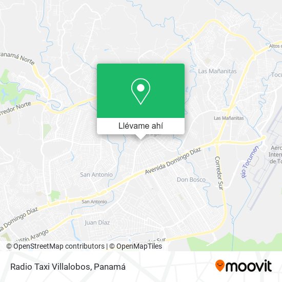 Mapa de Radio Taxi Villalobos