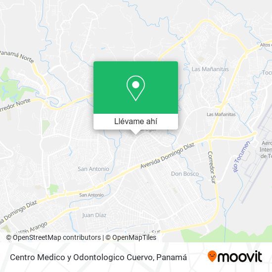 Mapa de Centro Medico y Odontologico Cuervo