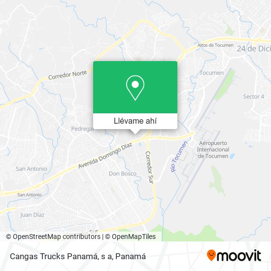 Mapa de Cangas Trucks Panamá, s a
