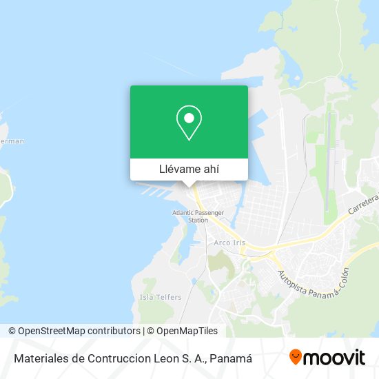 Mapa de Materiales de Contruccion Leon S. A.