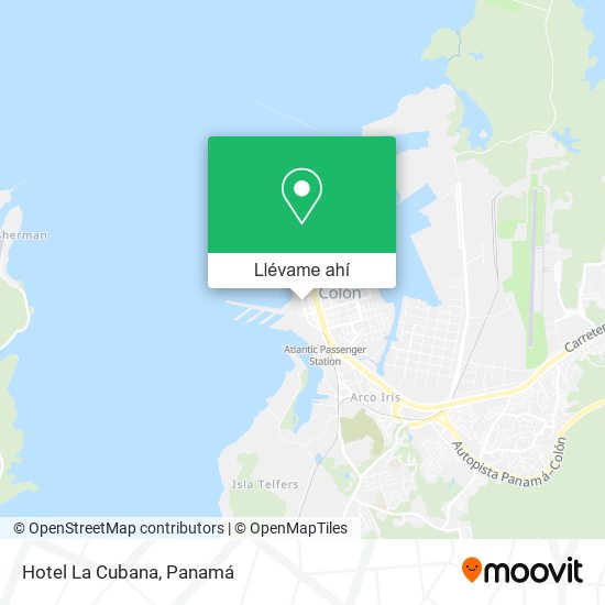 Mapa de Hotel La Cubana