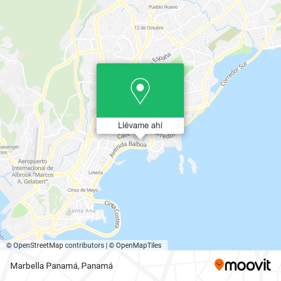 Mapa de Marbella   Panamá