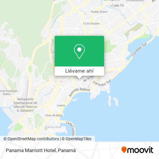 Mapa de Panama Marriott Hotel