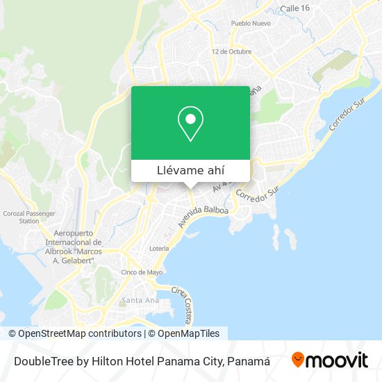 Mapa de DoubleTree by Hilton Hotel Panama City