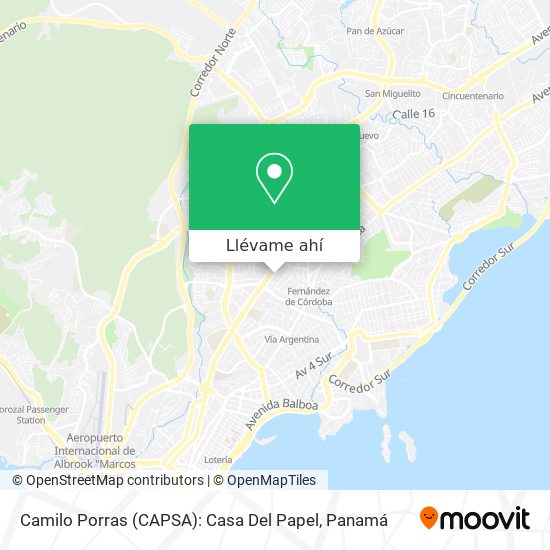 Mapa de Camilo Porras (CAPSA): Casa Del Papel