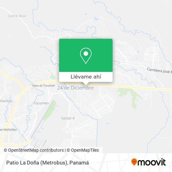 Mapa de Patio La Doña (Metrobus)