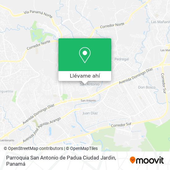 Mapa de Parroquia San Antonio de Padua Ciudad Jardin
