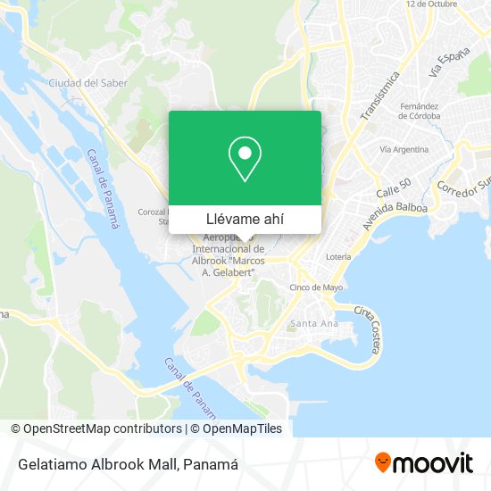 Mapa de Gelatiamo Albrook Mall