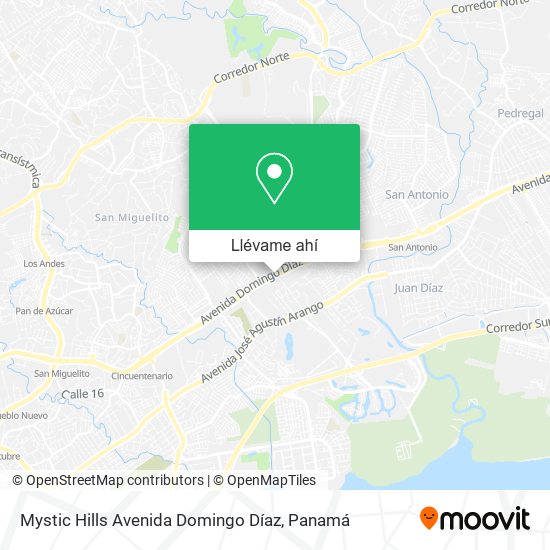Mapa de Mystic Hills Avenida Domingo Díaz