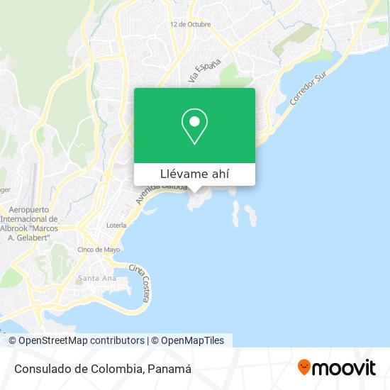 Mapa de Consulado de Colombia