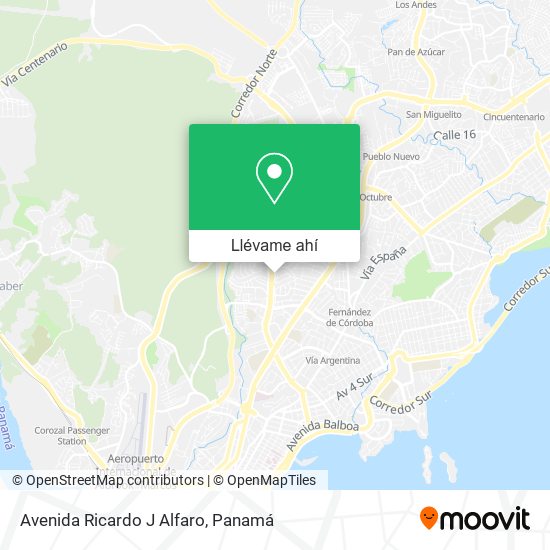 Mapa de Avenida Ricardo J  Alfaro