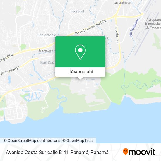 Mapa de Avenida Costa Sur calle B 41  Panamá