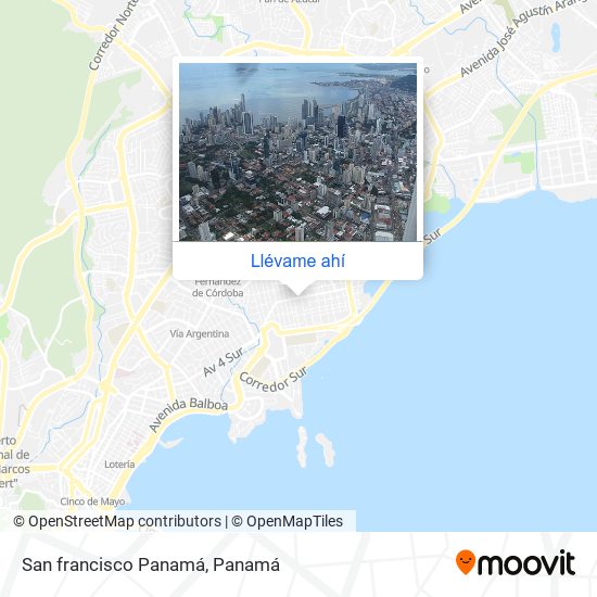 Mapa de San francisco   Panamá