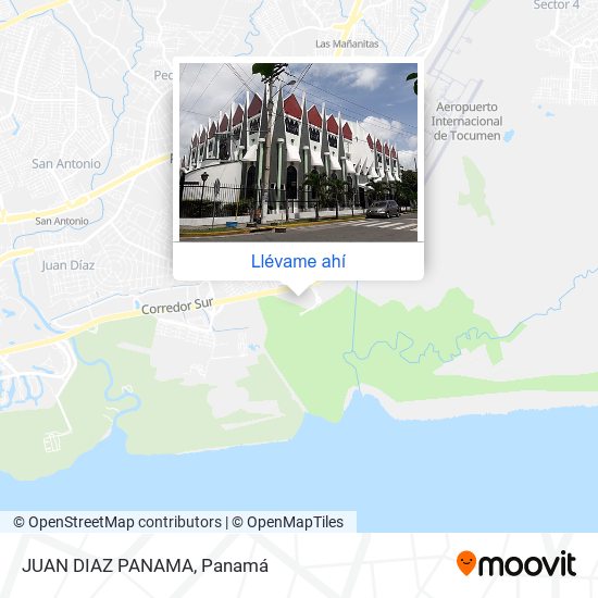 Mapa de JUAN DIAZ  PANAMA