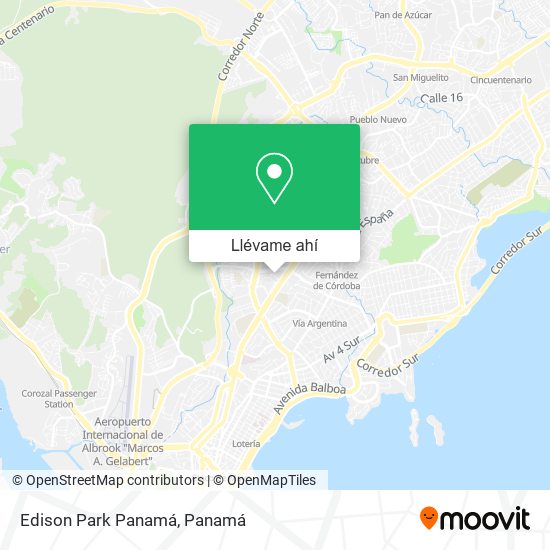 Mapa de Edison Park  Panamá