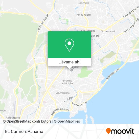 Mapa de EL Carmen