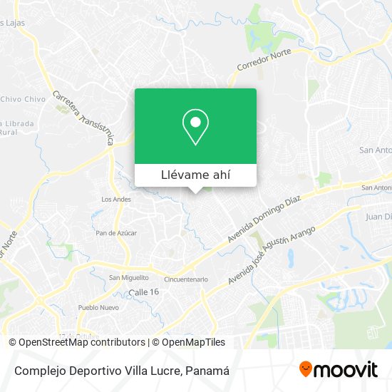 Mapa de Complejo Deportivo Villa Lucre