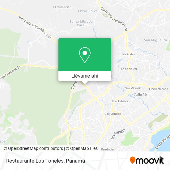 Mapa de Restaurante Los Toneles