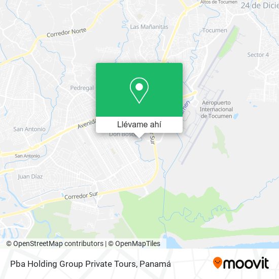 Mapa de Pba Holding Group Private Tours