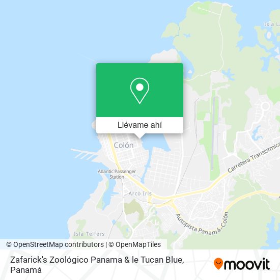 Mapa de Zafarick's Zoológico Panama & le Tucan Blue