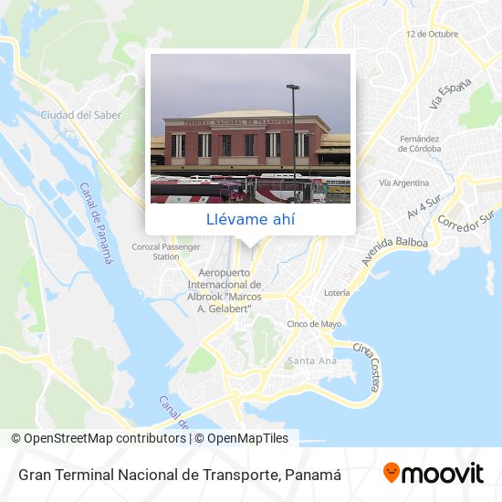 Mapa de Gran Terminal Nacional de Transporte